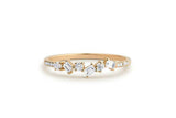 Stackable Anniversary Wedding Band 1ct Baguette Cut Diamond 14k Yellow Gold Over