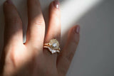 3ct Round Cut Diamond Engagement Ring 14k YellowGold Over Vintage Crown Art Deco