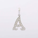 1.6ct Round Cut Diamond Custom Alphabet Pendant 14k White Gold Finish NO CHAIN