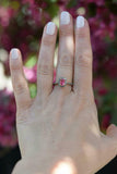 2ct Engagement Ring Oval Cut Pink Sapphire Round Accent Halo 14k RoseGold Finish