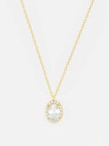 1ct Diamond Pendant with Chain Oval Cut Brilliant Halo 14k Yellow Gold Finish