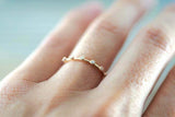 0.5ct Round Cut VVS1 Diamond Wedding Band 14k Rose Gold Finish Minimalist Thin