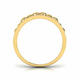 2Ct Round Cut Diamond Stylish Art Deco Wedding Ring Band 14K Yellow Gold Finish