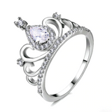 2.2ct Pear Cut Diamond Engagement Ring 14k White Gold Finish Halo Crown Design