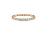 Full Eternity Wedding Band 1.6ct Baguette Cut Diamond 14k Yellow Gold Finish