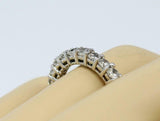 2.5ct Round Cut Diamond Women Wedding Band 14k White Gold Finish Full Eternity