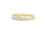 Half Eternity Wedding Band 1ct Marquise Cut VVS1D Diamond 14k Yellow Gold Finish