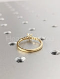 1ct Heart Simulated Diamond Solitaire with Accents Ring 14k Yellow Gold Plated