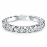 2.5ct Round Cut Diamond Stylish 3/4th Eternity Wedding Band 14k White Gold Over