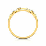 0.6ct Engagement Ring Round Cut Diamond Cluster Twigs 14k Yellow Gold Finish