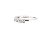 0.5ct Round Diamond Half Eternity Milgrain Wedding Ring Band 14k White Gold Over