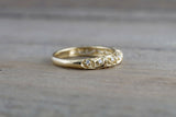 Anniversary Wedding Ring Band 1ct Round Cut VVS1D Diamond 14k Yellow Gold Finish