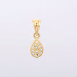 1ct Diamond Pendant Round Cut Brilliant Cluster 14k Yellow Gold Finish NO CHAIN