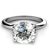 1.4ct Round Cut Diamond Stylish Solitaire Engagement Ring 14k White Gold Finish