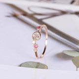 1.2ct Round Cut Morganite Engagement Ring Bezel Set Cluster 14k Rose Gold Finish