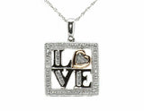 0.5ct Round Cut VVS1D Diamond Pendant Heart & Love Stylish 14k White Gold Finish