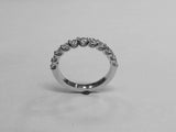 2.7ct Wedding Ring Band Round Cut Diamond Half Eternity 14k White Gold Finish