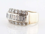 3ct Baguette Cut Diamond Engagement Ring Channel Set Stylish 14k YellowGold Over