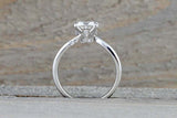 1ct Cushion Cut Diamond Engagement Ring 14k White Gold Finish Solitaire Women