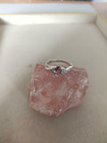 1ct Engagement Ring Oval Cut Peach Morganite Twist Swirl 14k White Gold Finish