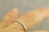 3Ct Round Baguette Diamonds Minimalist Eternity Wedding Band 14K White Gold Over