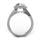 2.5ct Round Cut VVS1D Diamond Halo Design Engagement Ring 14k White Gold Finish