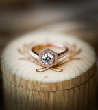 1.9ct Round Cut Diamond Engagement Ring 14k Rose Gold Over Halo Accent Solitaire