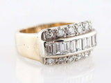 3ct Baguette Cut Diamond Engagement Ring Channel Set Stylish 14k YellowGold Over