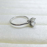 2ct Round Cut VVS1D Diamond Engagement Ring Solitaire 14k White Gold Finish