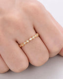 2Ct Round Cut VVS1/D Diamond Stackable Wedding Band 14K Yellow Gold Finish