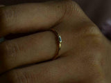 0.2ct Engagement Ring Baguette Cut Diamond Solitaire Design 14k Yellow Gold Over