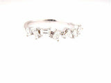 1ct Baguette Cut VVS1 Diamond Art Deco Unique Womens Ring 14k White Gold Finish