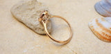 1ct Oval Cut Peach Morganite Engagement Ring 14k Rose Gold Finish Halo Promise