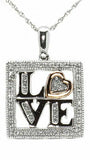 0.5ct Round Cut VVS1D Diamond Pendant Heart & Love Stylish 14k White Gold Finish