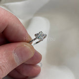 1ct Heart Simulated Diamond Twisted Rope Engagement Ring 14k White Gold Plated