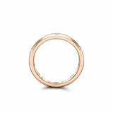 Flush Set Stackable Wedding Band 0.15ct Round Cut Diamond 14k Rose Gold Finish