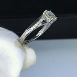 2ct Round Cut Diamond Engagement Ring Split Shank Solitaire 18k White Gold Over