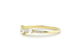 Stackable Anniversary Wedding Band 1ct Baguette Cut Diamond 14k Yellow Gold Over