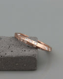 1Ct Round Cut Diamond Knife Edge Unique Wedding Band Ring 14K Rose Gold Finish