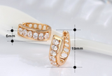 2.3ct Oval Cut Diamond Hollow Prong Setting Hoop Earrings 14k Yellow Gold Finish