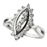 1.5ct Round Cut Diamond Engagement Ring Twist Shank Halo 14k White Gold Finish