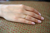 Infinity Anniversary Wedding Band 14k Yellow Gold Finish