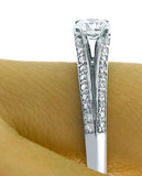 2ct Round Cut Diamond Engagement Ring Split Shank Solitaire 14k WhiteGold Finish