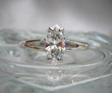 Split Shank Solitaire Engagement Ring 2ct Marquise Diamond 14k White Gold Finish