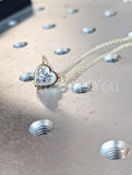 1ct Heart Simulated Diamond Beze Set Pendant with Chain 14k Yellow Gold Plated