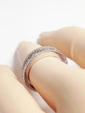 5Ct Baguette Cut Diamond Half Eternity Gatsby Wedding Band 14K White Gold Finish