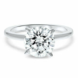 1.2ct Engagement Ring Round Cut Diamond 4 Prong Solitaire 14k White Gold Finish