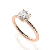 1ct Round Diamond Engagement Ring Classic 6 Prong Solitaire 14k Rose Gold Finish