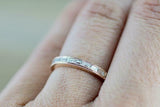 1.4ct Baguette Cut Diamond Wedding Band Channel Half Eternity 14k Rose Gold Over