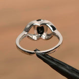 2ct Engagement Ring Oval Cut Black Diamond Hollow Leaf Halo 14k WhiteGold Finish